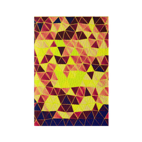 Обложка для паспорта матовая кожа с принтом Мозаика , натуральная матовая кожа | размер 19,3 х 13,7 см; прозрачные пластиковые крепления | Тематика изображения на принте: арт | мозаика | прикольные | стекло | текстуры | цветные