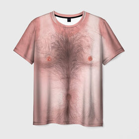 Мужская футболка 3D с принтом Загорелый торс , 100% полиэфир | прямой крой, круглый вырез горловины, длина до линии бедер | загар | мужчина | тело | торс