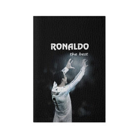Обложка для паспорта матовая кожа с принтом RONALDO the best , натуральная матовая кожа | размер 19,3 х 13,7 см; прозрачные пластиковые крепления | Тематика изображения на принте: real madrid | ronaldo | реал | роналдо | футбол