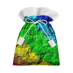 Подарочный 3D мешок с принтом Краска , 100% полиэстер | Размер: 29*39 см | rainbow | краска | прикольные | радуга | текстуры | штрихи