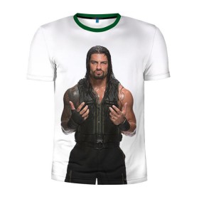 Мужская футболка 3D спортивная с принтом Roman Reigns , 100% полиэстер с улучшенными характеристиками | приталенный силуэт, круглая горловина, широкие плечи, сужается к линии бедра | roman reigns | wwe | роман рейнс