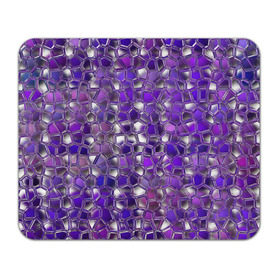 Коврик прямоугольный с принтом Фиолетовая мозаика , натуральный каучук | размер 230 х 185 мм; запечатка лицевой стороны | дизайн | искусство | композиция | мозаика | стёклышки | цветные камешки