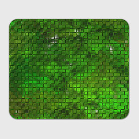 Коврик прямоугольный с принтом Зелёные кубики , натуральный каучук | размер 230 х 185 мм; запечатка лицевой стороны | дизайн | искусство | кубики | мозаика | поверхность | рельеф | стена | стиль | текстура | фон