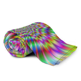 Плед 3D с принтом Спектральная иллюзия , 100% полиэстер | закругленные углы, все края обработаны. Ткань не мнется и не растягивается | взрыв | гипноз | движение | краски | красочный фон | обман зрения | оптическая иллюзия | погружение | текстура | фокус | цветовой спектр