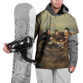 Накидка на куртку 3D с принтом Охотники , 100% полиэстер |  | Тематика изображения на принте: капкан | оружие | охотник | охотники на привале | природа | рассвет | рога | ружье | трофей | туризм | чучело