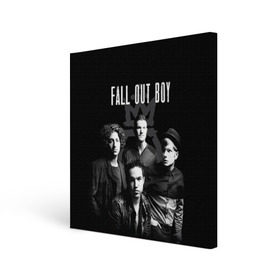 Холст квадратный с принтом Группа Fall out boy , 100% ПВХ |  | fall out boy