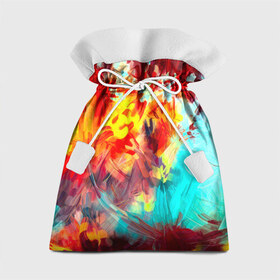 Подарочный 3D мешок с принтом Абстракция красок , 100% полиэстер | Размер: 29*39 см | rainbow | краска | прикольные | радуга | текстуры | штрихи