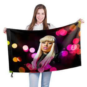 Флаг 3D с принтом Ники Минаж , 100% полиэстер | плотность ткани — 95 г/м2, размер — 67 х 109 см. Принт наносится с одной стороны | onika tanya maraj | автор исполнитель | актриса | американская | ники минаж | певица | рэпер | эпотаж