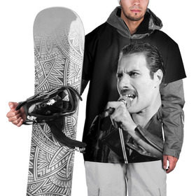 Накидка на куртку 3D с принтом Фредди Меркьюри , 100% полиэстер |  | Тематика изображения на принте: freddie mercury | queen. | автор песен | британский | вокалист | певец | рок группа | фредди меркьюри