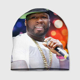 Шапка 3D с принтом 50 cent , 100% полиэстер | универсальный размер, печать по всей поверхности изделия | Тематика изображения на принте: 50 cent | curtis jackson | актёр | американский | боксёрский промоутер | кёртис джексон | писатель | продюсер | рэпер