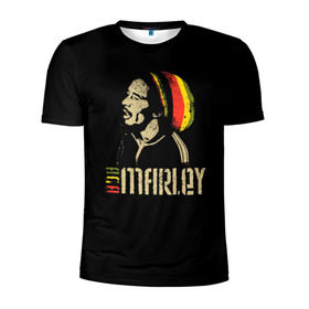 Мужская футболка 3D спортивная с принтом Bob Marley , 100% полиэстер с улучшенными характеристиками | приталенный силуэт, круглая горловина, широкие плечи, сужается к линии бедра | bob marley | боб марли | музыка | регги | ямайка