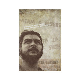 Обложка для паспорта матовая кожа с принтом Че Гевара , натуральная матовая кожа | размер 19,3 х 13,7 см; прозрачные пластиковые крепления | Тематика изображения на принте: о.м.с.к. | че | че гевара