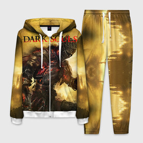 Мужской костюм 3D с принтом Dark Souls 14 , 100% полиэстер | Манжеты и пояс оформлены тканевой резинкой, двухслойный капюшон со шнурком для регулировки, карманы спереди | dark souls