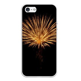 Чехол силиконовый для Телефон Apple iPhone 5/5S с принтом Фейерверк , Силикон | Область печати: задняя сторона чехла, без боковых панелей | взрыв | грохот | красота | огни | праздник | салют | фейерверк | шум