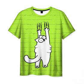 Мужская футболка 3D с принтом Simon`s cat 3 , 100% полиэфир | прямой крой, круглый вырез горловины, длина до линии бедер | fitness | kitty | simon cat | simons | simons cat | голодный кот | для жирных | для толстых | жир | кот | кот саймона | котик | кошка | с котами | саймон | спорт | толстая | толстый | фитнес | фитнесс