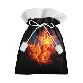 Подарочный 3D мешок с принтом Огненный цветок , 100% полиэстер | Размер: 29*39 см | звезда | искры | огненный цветок | огонь | пламя | пожар