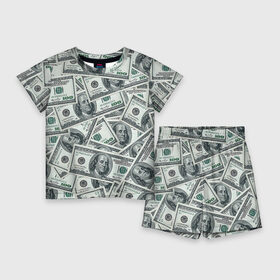 Детский костюм с шортами 3D с принтом Банкноты ,  |  | Тематика изображения на принте: dollars | swag | бабло | банкноты | деньги | доллары | кеш | сваг | свег | свэг