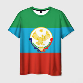 Мужская футболка 3D с принтом Дагестан , 100% полиэфир | прямой крой, круглый вырез горловины, длина до линии бедер | 05 | аварец | аварка | дагестанец | дагестанка | дагистан | кавказ