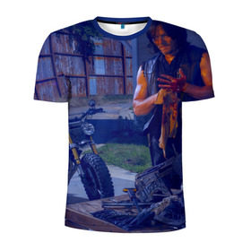 Мужская футболка 3D спортивная с принтом The walking dead , 100% полиэстер с улучшенными характеристиками | приталенный силуэт, круглая горловина, широкие плечи, сужается к линии бедра | walking dead | апокалипсис | дэрел | зомби | ходячие мертвецы