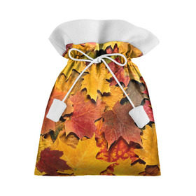 Подарочный 3D мешок с принтом Осень на дворе , 100% полиэстер | Размер: 29*39 см | Тематика изображения на принте: бордовый | жёлтый | красный | листва | листья