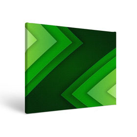 Холст прямоугольный с принтом Зелёные стрелы , 100% ПВХ |  | Тематика изображения на принте: геометрия | зеленый | полосы