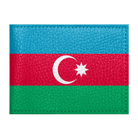 Обложка для студенческого билета с принтом Азербайджан , натуральная кожа | Размер: 11*8 см; Печать на всей внешней стороне | страна | флаг