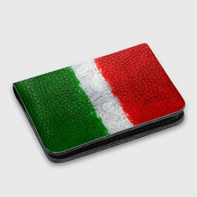 Картхолдер с принтом с принтом Италия , натуральная матовая кожа | размер 7,3 х 10 см; кардхолдер имеет 4 кармана для карт; | country | italy | государство | италия | страна | флаг | флаги