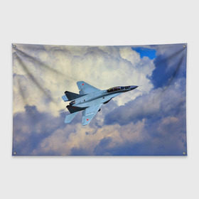 Флаг-баннер с принтом Авиация , 100% полиэстер | размер 67 х 109 см, плотность ткани — 95 г/м2; по краям флага есть четыре люверса для крепления | Тематика изображения на принте: авиация | крылья | небо | полет | самолет