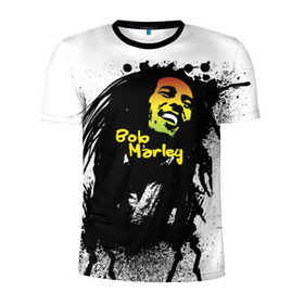 Мужская футболка 3D спортивная с принтом Bob Marley , 100% полиэстер с улучшенными характеристиками | приталенный силуэт, круглая горловина, широкие плечи, сужается к линии бедра | bob marley | боб марли | музыка | регги | ямайка