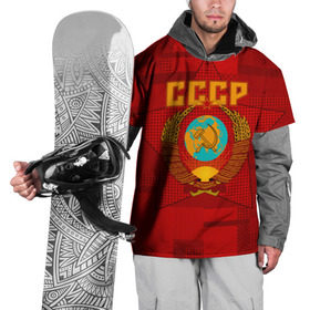 Накидка на куртку 3D с принтом СССР , 100% полиэстер |  | Тематика изображения на принте: ussr | герб | звезда | коммунизм | серп и молот | советский союз