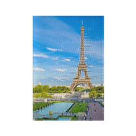 Обложка для паспорта матовая кожа с принтом Париж , натуральная матовая кожа | размер 19,3 х 13,7 см; прозрачные пластиковые крепления | Тематика изображения на принте: france | paris | париж | франция | эйфелева башня