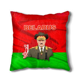 Подушка 3D с принтом Belarus 17 , наволочка – 100% полиэстер, наполнитель – холлофайбер (легкий наполнитель, не вызывает аллергию). | состоит из подушки и наволочки. Наволочка на молнии, легко снимается для стирки | belarus | беларусь | лукашенко | президент