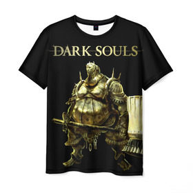 Мужская футболка 3D с принтом Dark Souls 11 , 100% полиэфир | прямой крой, круглый вырез горловины, длина до линии бедер | dark souls | praise the sun | you died | дарк соулс