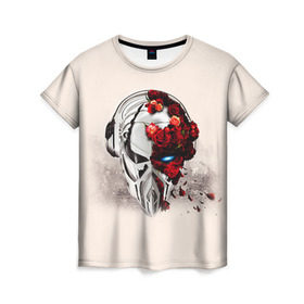 Женская футболка 3D с принтом Пиратская станция 5 , 100% полиэфир ( синтетическое хлопкоподобное полотно) | прямой крой, круглый вырез горловины, длина до линии бедер | and | dnb | drumm | pirate | station | бэйс | драм | пиратская | станция