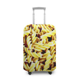 Чехол для чемодана 3D с принтом Макароны , 86% полиэфир, 14% спандекс | двустороннее нанесение принта, прорези для ручек и колес | еда | макароны | паста | хлебные