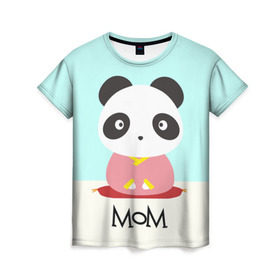 Женская футболка 3D с принтом Family Look , 100% полиэфир ( синтетическое хлопкоподобное полотно) | прямой крой, круглый вырез горловины, длина до линии бедер | family look | для семьи | панда | семейные