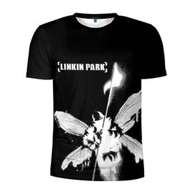 Мужская футболка 3D спортивная с принтом Linkin Park , 100% полиэстер с улучшенными характеристиками | приталенный силуэт, круглая горловина, широкие плечи, сужается к линии бедра | linkin park
