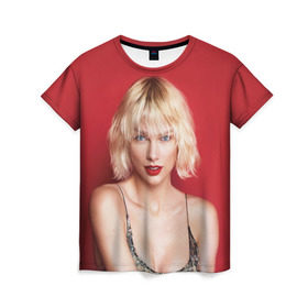 Женская футболка 3D с принтом Taylor Swift , 100% полиэфир ( синтетическое хлопкоподобное полотно) | прямой крой, круглый вырез горловины, длина до линии бедер | звезда | знаменитость | музыка | певица