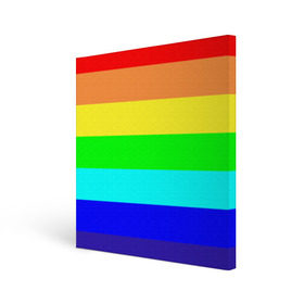 Холст квадратный с принтом Радуга , 100% ПВХ |  | Тематика изображения на принте: жёлтый | зелёный | красный | оранжевый | полосы | радуга | синий | фиолетовый