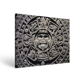 Холст прямоугольный с принтом Календарь ацтеков , 100% ПВХ |  | ацтеки | древняя цивилизация | индейцы | майя | южная америка