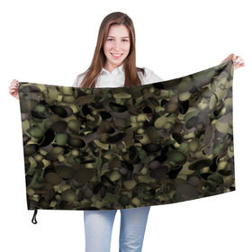 Флаг 3D с принтом Грибной камуфляж , 100% полиэстер | плотность ткани — 95 г/м2, размер — 67 х 109 см. Принт наносится с одной стороны | camo | грибы | камо