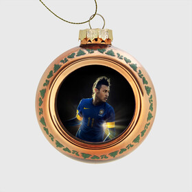 Стеклянный ёлочный шар с принтом Neymar , Стекло | Диаметр: 80 мм | барселона | бразилия | неймар | футбол | футболист