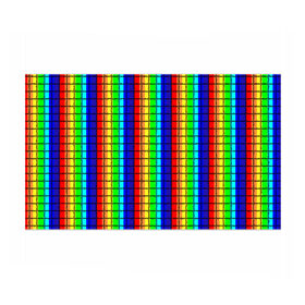 Бумага для упаковки 3D с принтом Радуга (Полосы в мозайку) , пластик и полированная сталь | круглая форма, металлическое крепление в виде кольца | Тематика изображения на принте: вертикальные | жёлтый | зелёный | красный | оранжевый | полосы | радуга | синий | фиолетовый