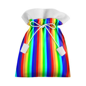 Подарочный 3D мешок с принтом Радуга вертикальные полосы , 100% полиэстер | Размер: 29*39 см | Тематика изображения на принте: вертикальные | жёлтый | зелёный | красный | оранжевый | полосы | радуга | синий | фиолетовый