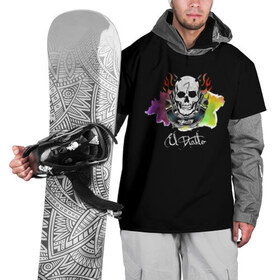 Накидка на куртку 3D с принтом El Diablo , 100% полиэстер |  | Тематика изображения на принте: el diablo | suicide squad | эль диабло