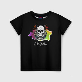 Детская футболка 3D с принтом El Diablo , 100% гипоаллергенный полиэфир | прямой крой, круглый вырез горловины, длина до линии бедер, чуть спущенное плечо, ткань немного тянется | Тематика изображения на принте: el diablo | suicide squad | эль диабло