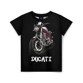 Детская футболка 3D с принтом Ducati , 100% гипоаллергенный полиэфир | прямой крой, круглый вырез горловины, длина до линии бедер, чуть спущенное плечо, ткань немного тянется | ducati | дукати | мото | мотогонки | мотоспорт | мотоцикл
