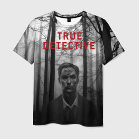 Мужская футболка 3D с принтом True Detective , 100% полиэфир | прямой крой, круглый вырез горловины, длина до линии бедер | детектив | настоящий детектив | раст | сериал