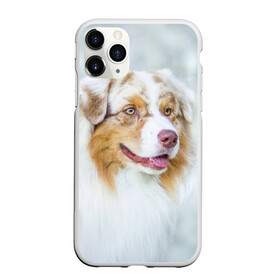 Чехол для iPhone 11 Pro матовый с принтом Австралийская овчарка , Силикон |  | Тематика изображения на принте: австралийская овчарка | животные | природа | собака | щенок