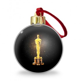 Ёлочный шар с принтом Оскар , Пластик | Диаметр: 77 мм | Тематика изображения на принте: американская киноакадемия | золото | кинематограф | кино | кинофестиваль | награда | премия оскар